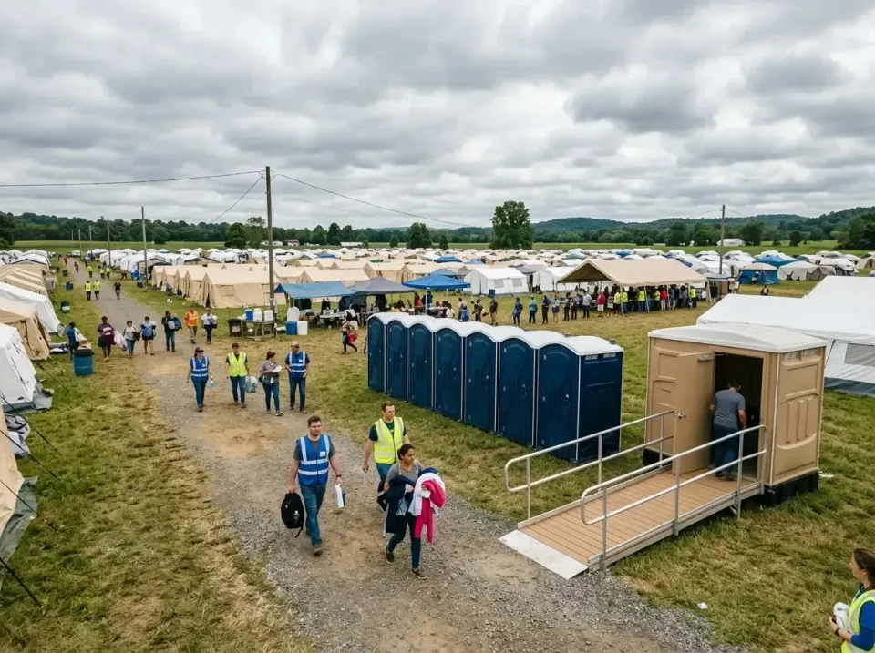 disaster-relief-camp-restrooms-010 — frequently asked questions, Dumpster & Portable Bathrooms Rental in Ludington, MI